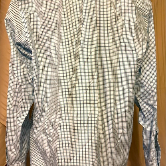 EUC Jos. A. Bank checked button down dress shirt size Large in different blues - Picture 3 of 4